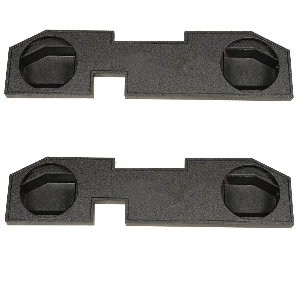 QPower Dodge Ram Quad Cab '02-Newer Dual 12 Inch Subwoofer Enclosure (2 Pack) - VMInnovations