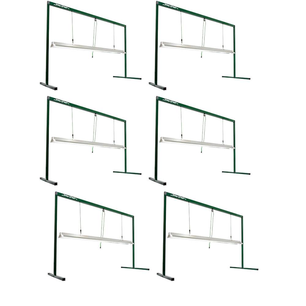 Hydrofarm 48-Inch Jump Start 4-Foot T5 Grow Light System With 54W Tube (6 Pack)