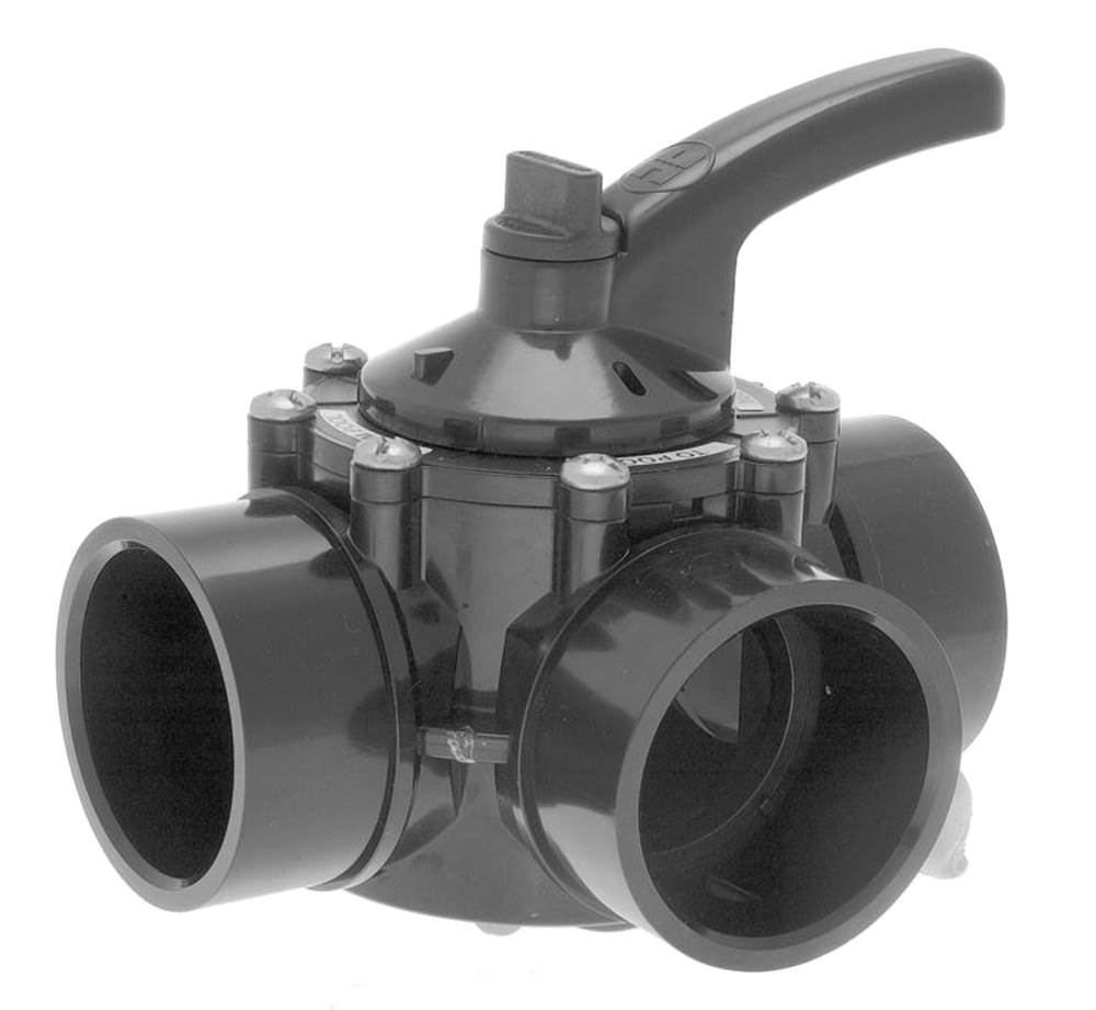 Hayward PSV Swimming Pool 3-Way 1-1/2" - 2" PVC Water Diverter Valve (6 Pack)