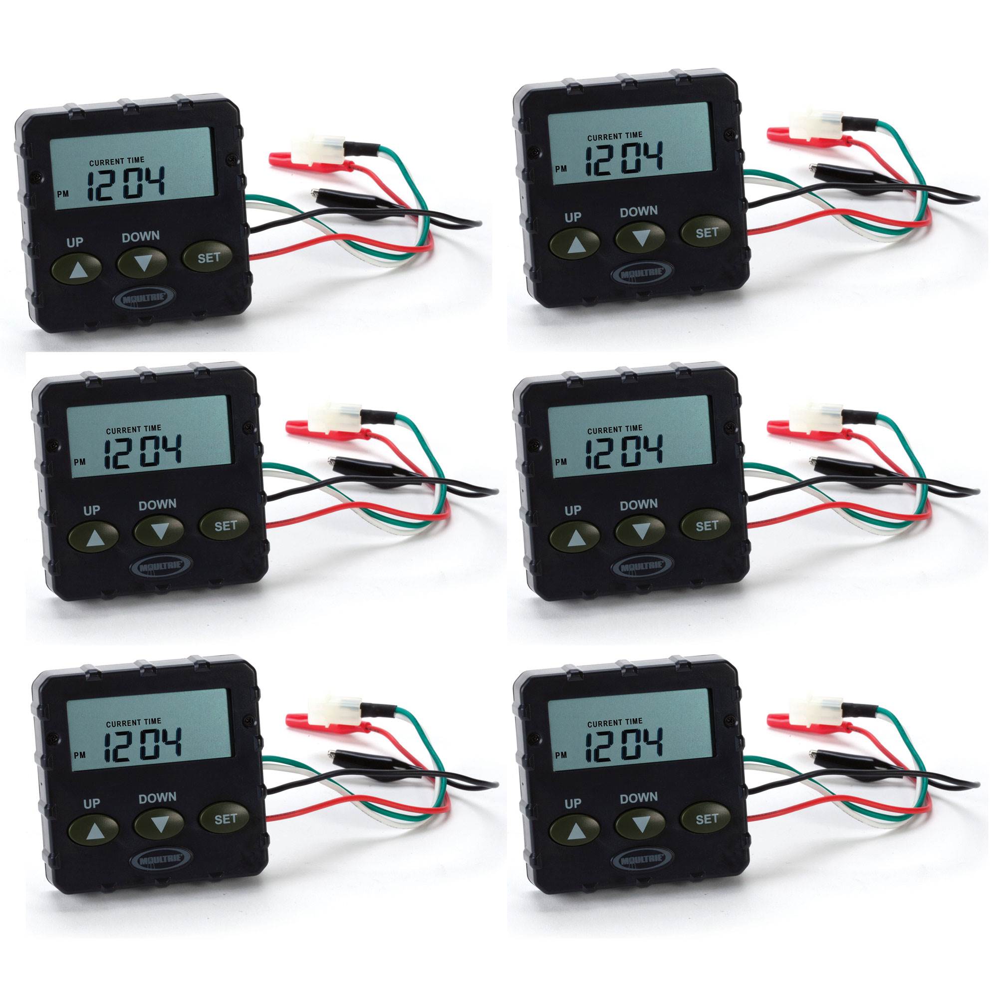 Moultrie 6V Universal Digital Timer Replacement for Deer & Hog Feeders (6 Pack)