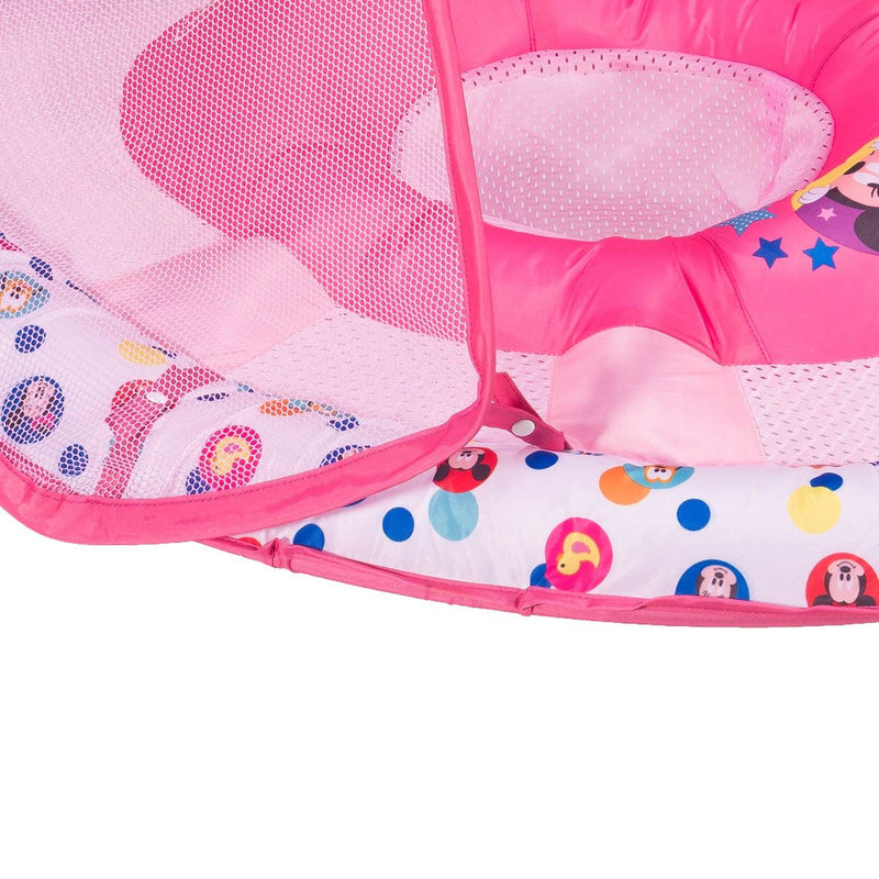 SwimWays Inflatable Baby Swimming Pool Float w/ Canopy, Minnie Mouse (6 Pack)