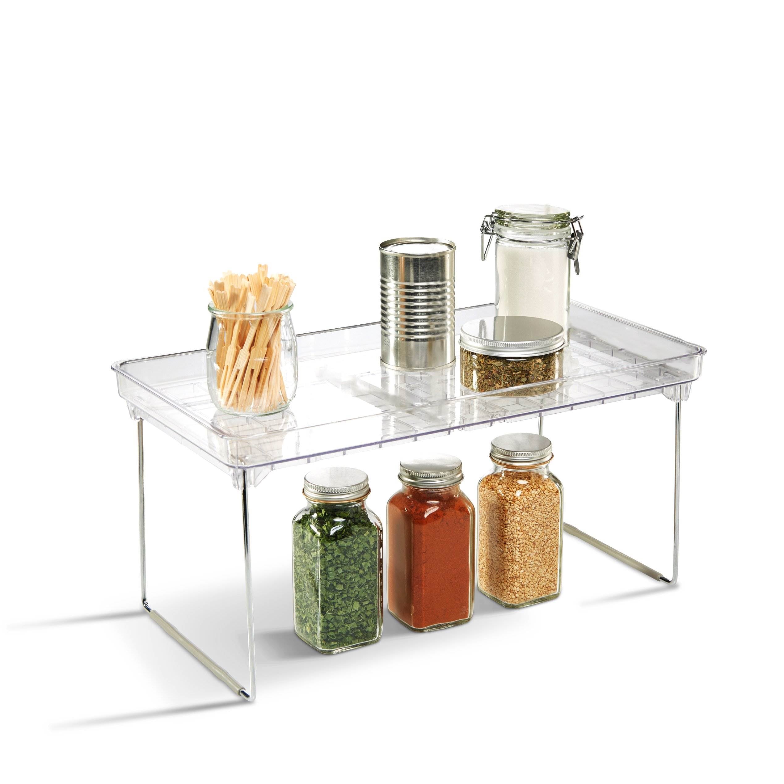 Madesmart Stacking Cabinet Countertop Organizer Storage Rack Shelf (6 Pack)