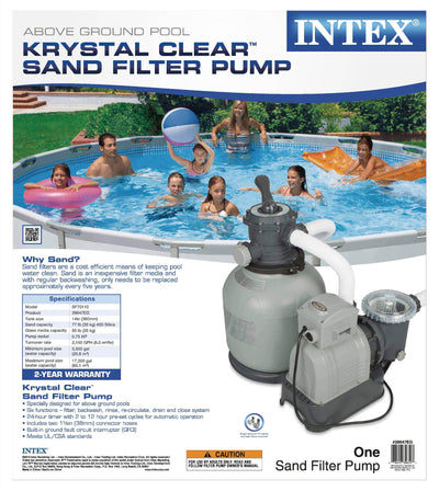 Intex Krystal Clear 2800 GPH Sand Filter Pump & Kokido Surface Skimmer
