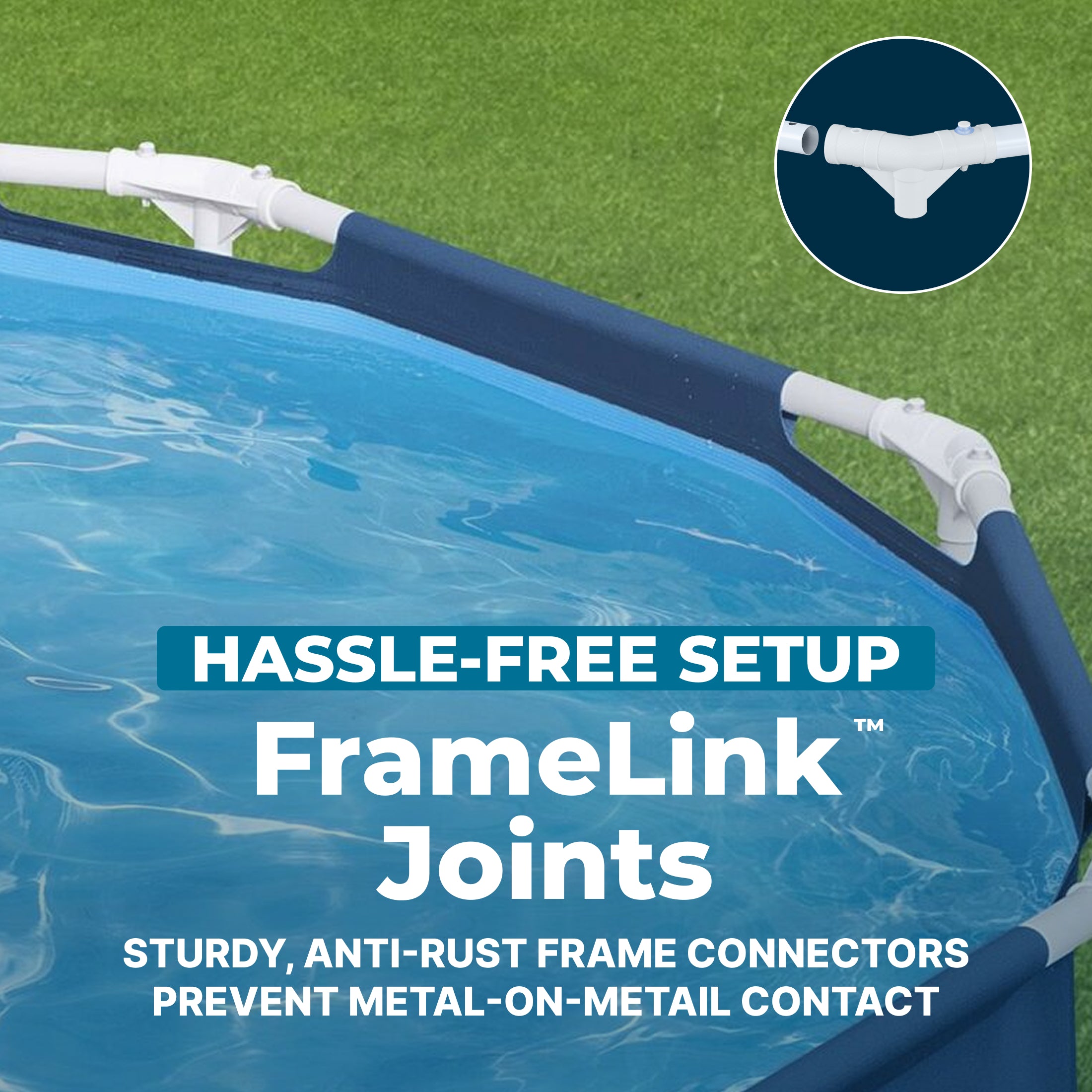 Bestway Steel Pro 12' x 30" Round Above Ground Pool Set with DuraPlus Liner