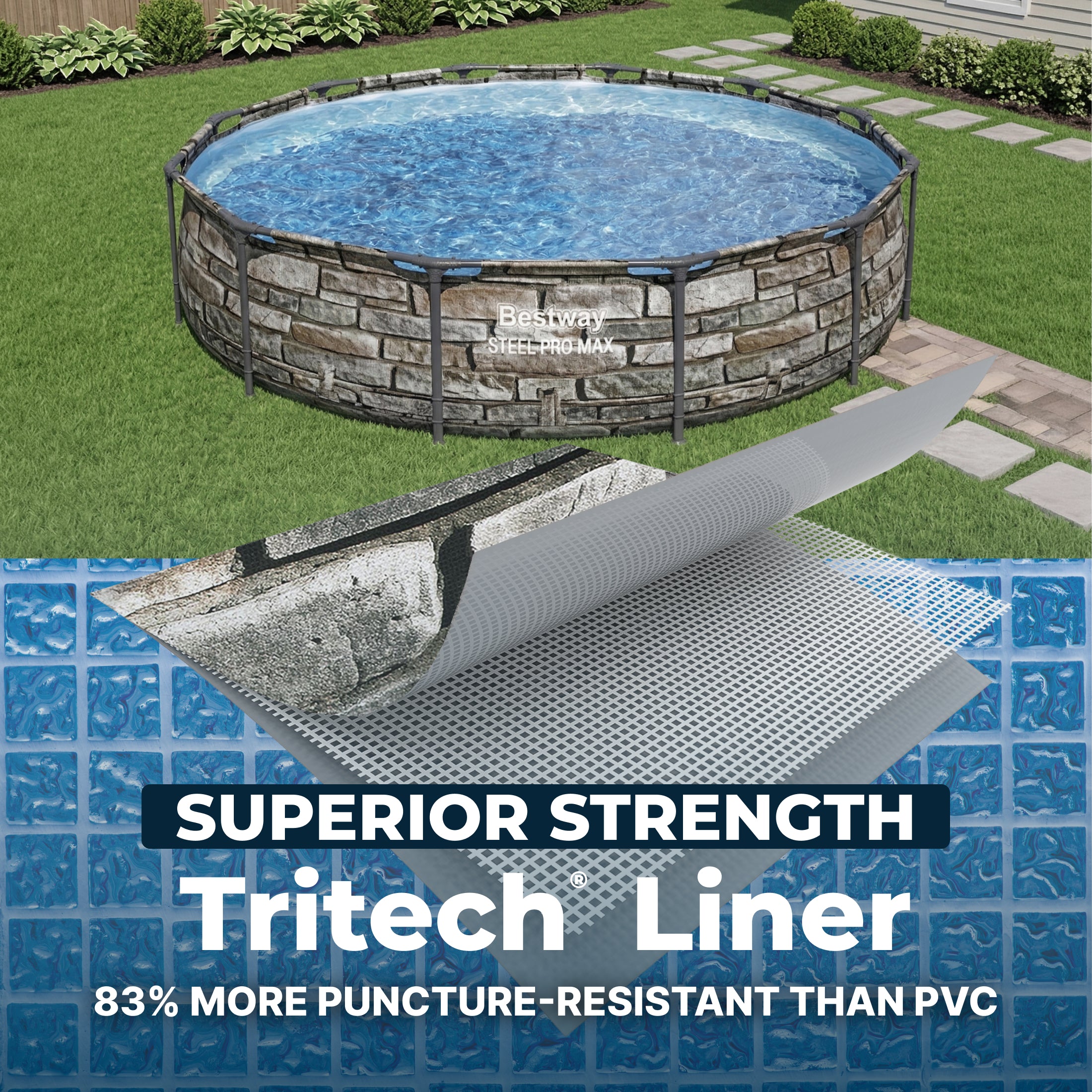 Bestway 56817E 12' x 30" Steel Pro Max Round Above Ground Swimming Pool w/ Pump