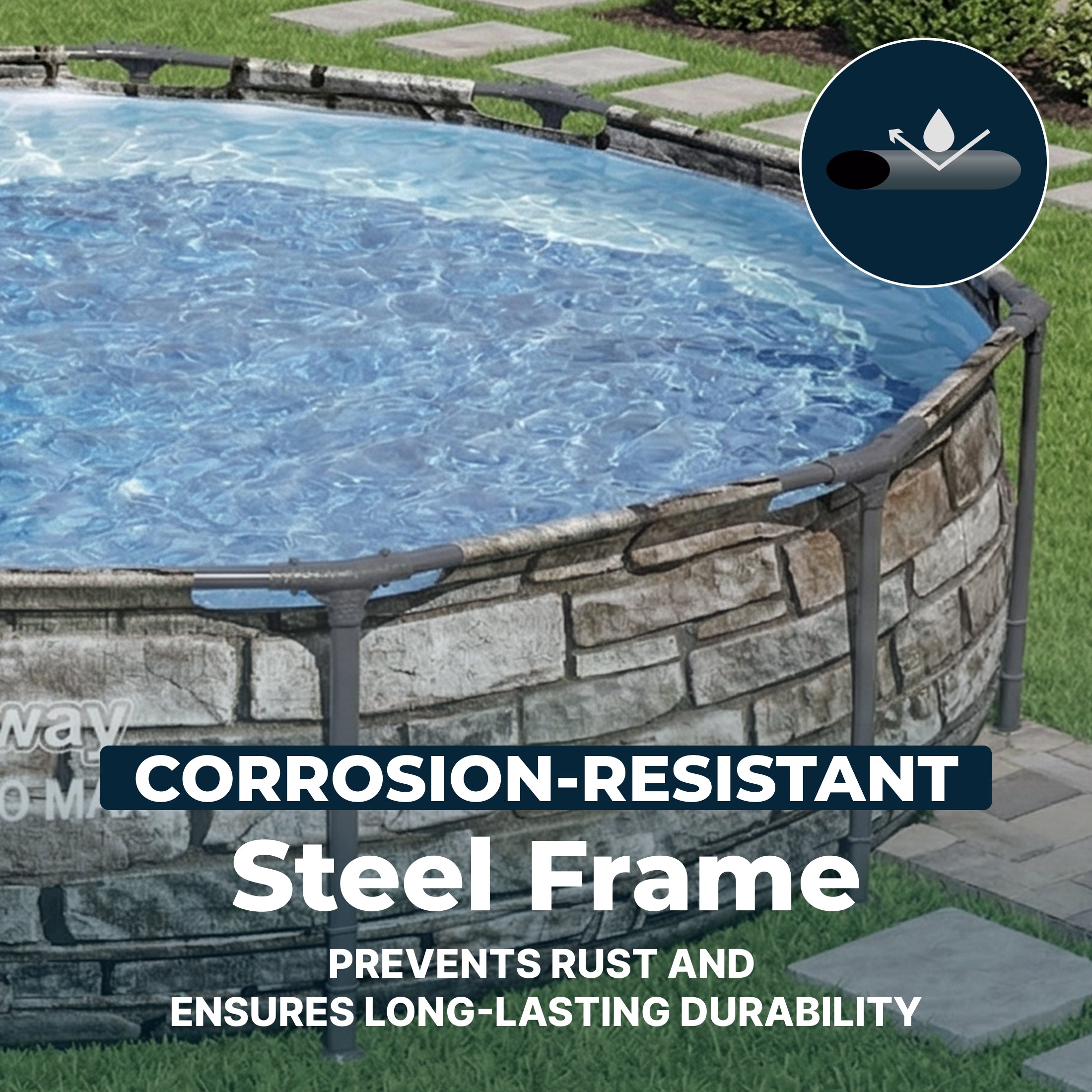 Bestway 56817E 12' x 30" Steel Pro Max Round Above Ground Swimming Pool w/ Pump