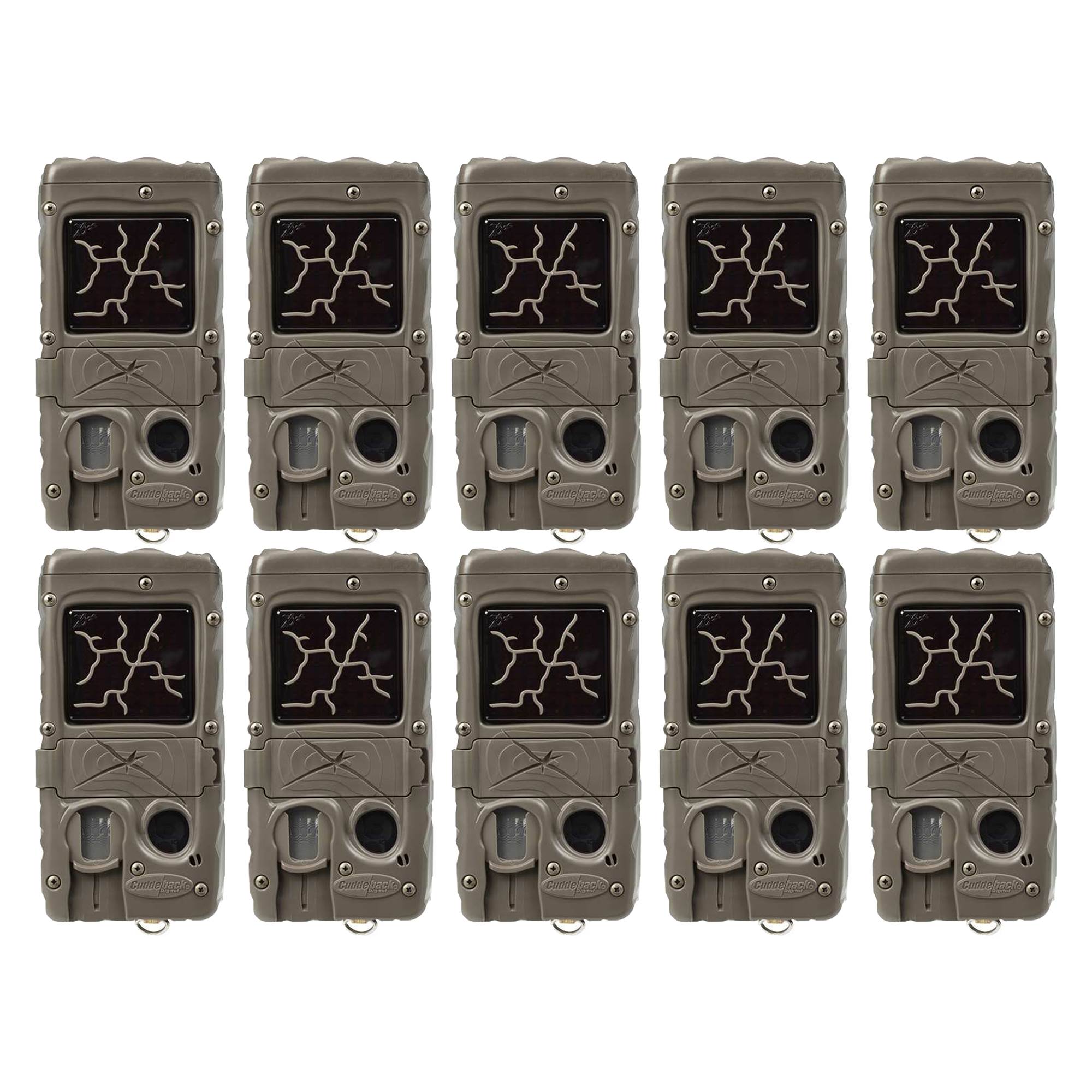 Cuddeback Dual Flash Invisible Infrared Scouting Game Trail Camera (10 Pack)