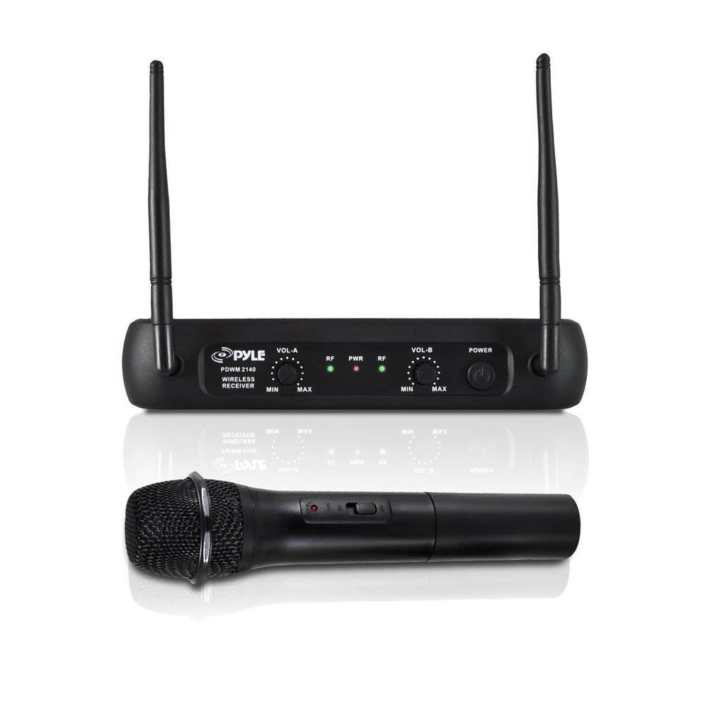 Pyle Pro Bodypacks, Lavaliers, Headsets VHF Wireless Microphone System (4 Pack) - VMInnovations