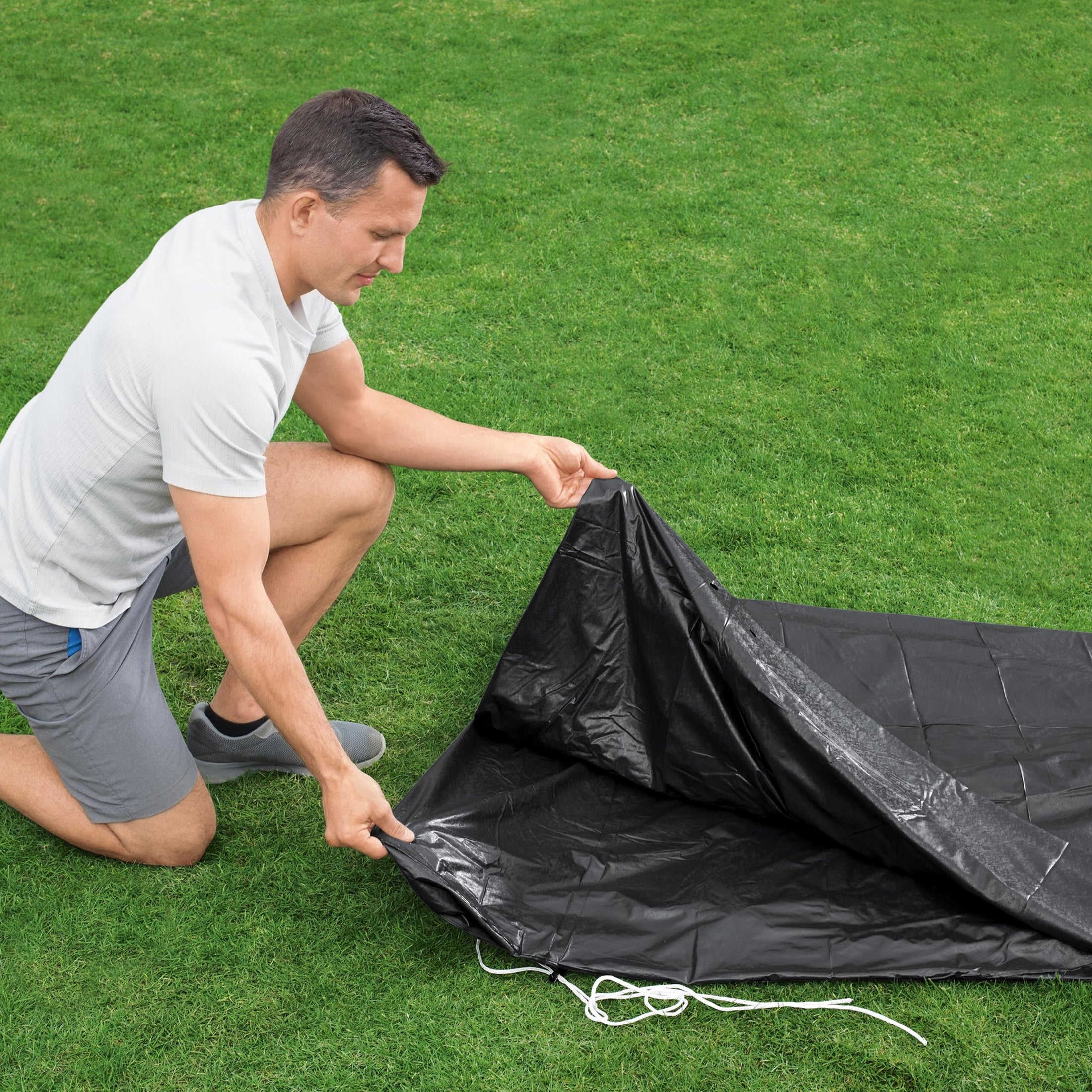 Bestway Flowclear Round 10' Pool Cover for Above Ground Frame Pools (Cover Only)