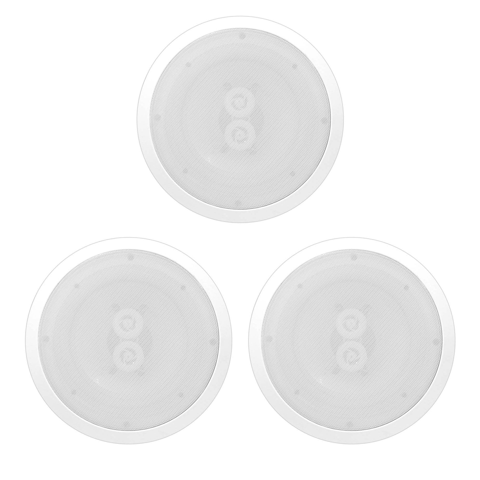 Pyle 6.5 Inch 300W Home Audio In Ceiling or Outdoor Speaker Waterproof (3 Pack) - VMInnovations