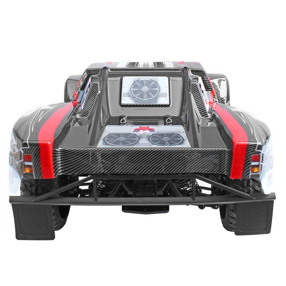 Redcat Racing Blackout SC 1/10 Scale Brushed Electric RC Truck, Red (4 Pack)