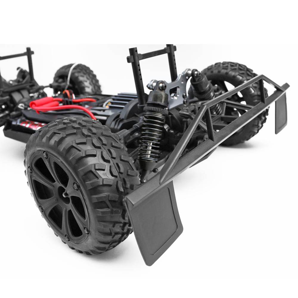 Redcat Racing Blackout SC 1/10 Scale Brushed Electric RC Truck, Red (4 Pack)