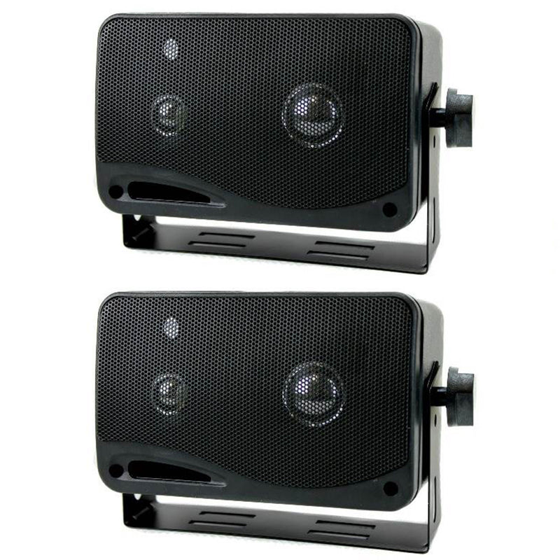 PYRAMID 2022SX 3.75" 200W 3-Way Car Audio Box Car/Inside Home Speakers (8 Pack)