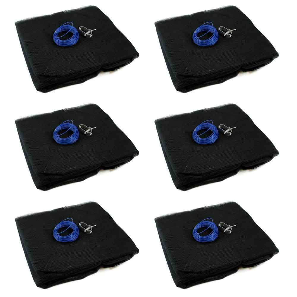 Swimline 21 Foot Round Above Ground Swimming Pool Leaf Net Top Cover (6 Pack)