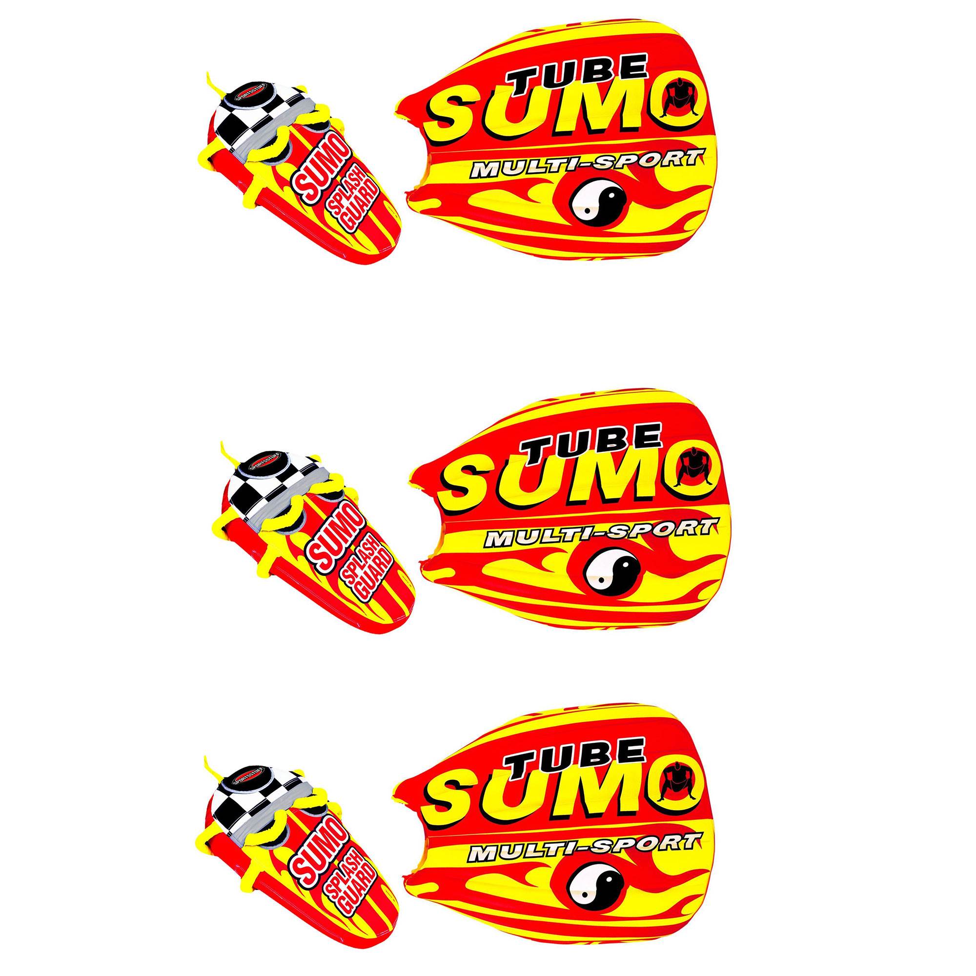 Airhead SPORTSSTUFF Sumo & Splash Guard Combo Single Rider Boat Towable (3 Pack)
