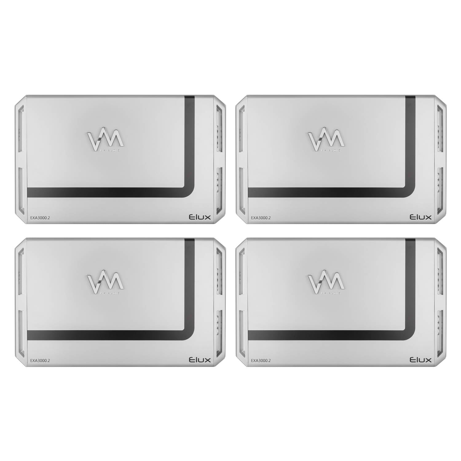 VM Audio EXA3000.2 3000W 2 Channel Car Amplifier Power MOFSET Stereo (4 Pack)
