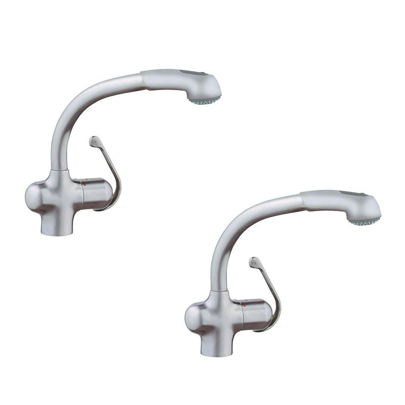 Grohe Single Handle Stainless Steel Anti Lime Kitchen Sink Faucet (2 Pack)
