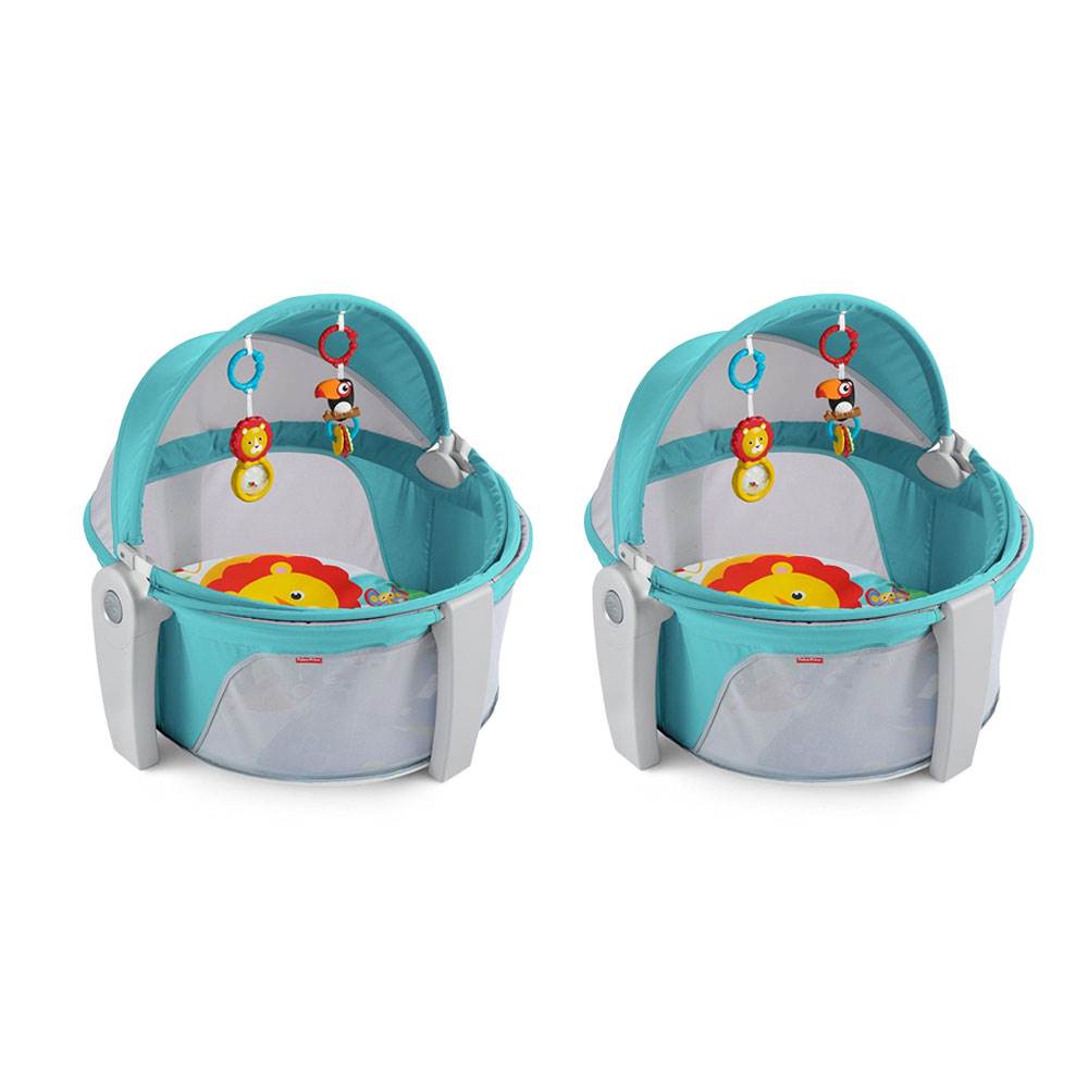 Fisher Price Play Space and Napping Indoor/Outdoor Baby Travel Dome (2 Pack)