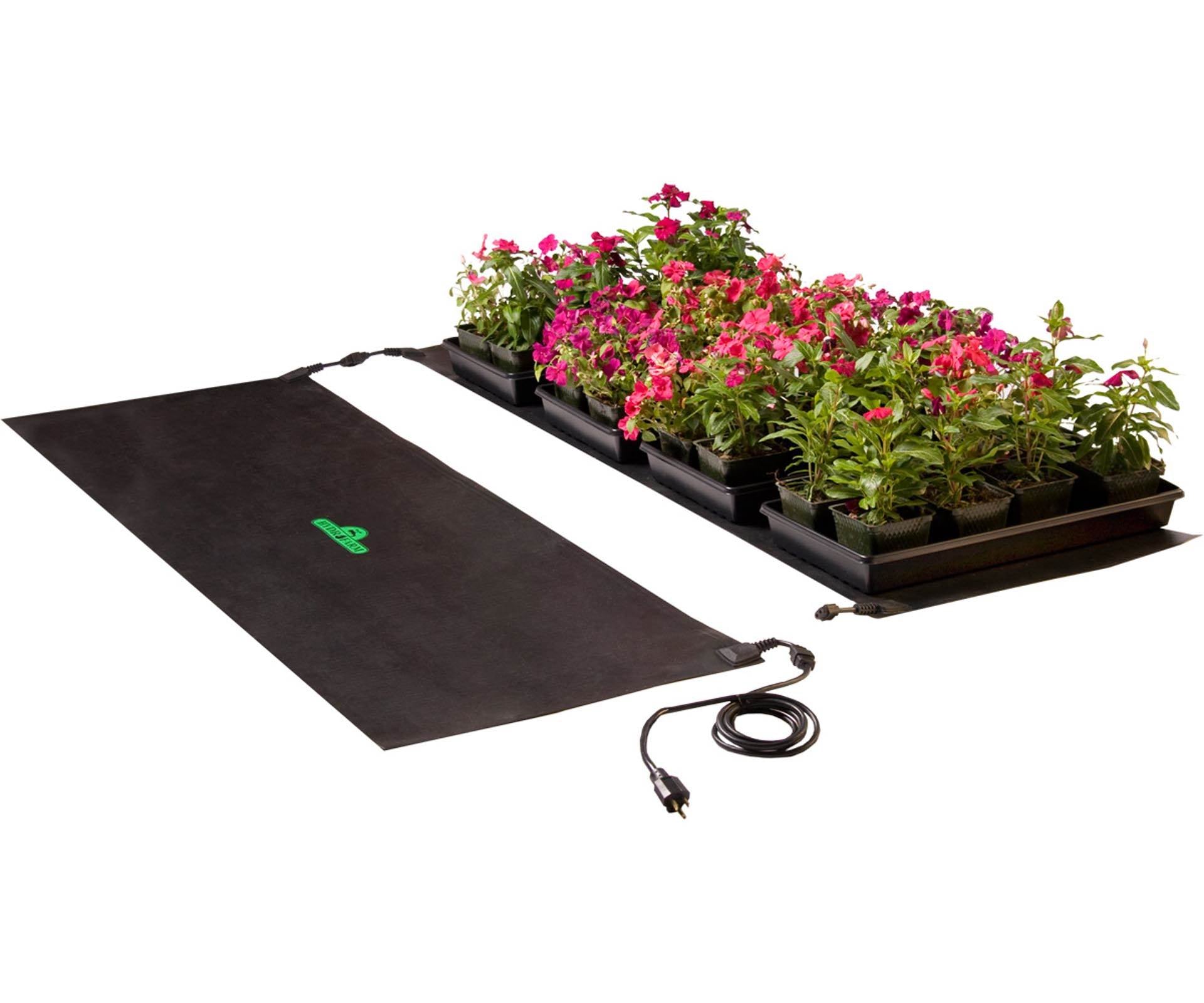 Hydrofarm MTMDU Jump Start 60" x 21" Hydroponic Garden Seedling Heat Mat, 6 Pack