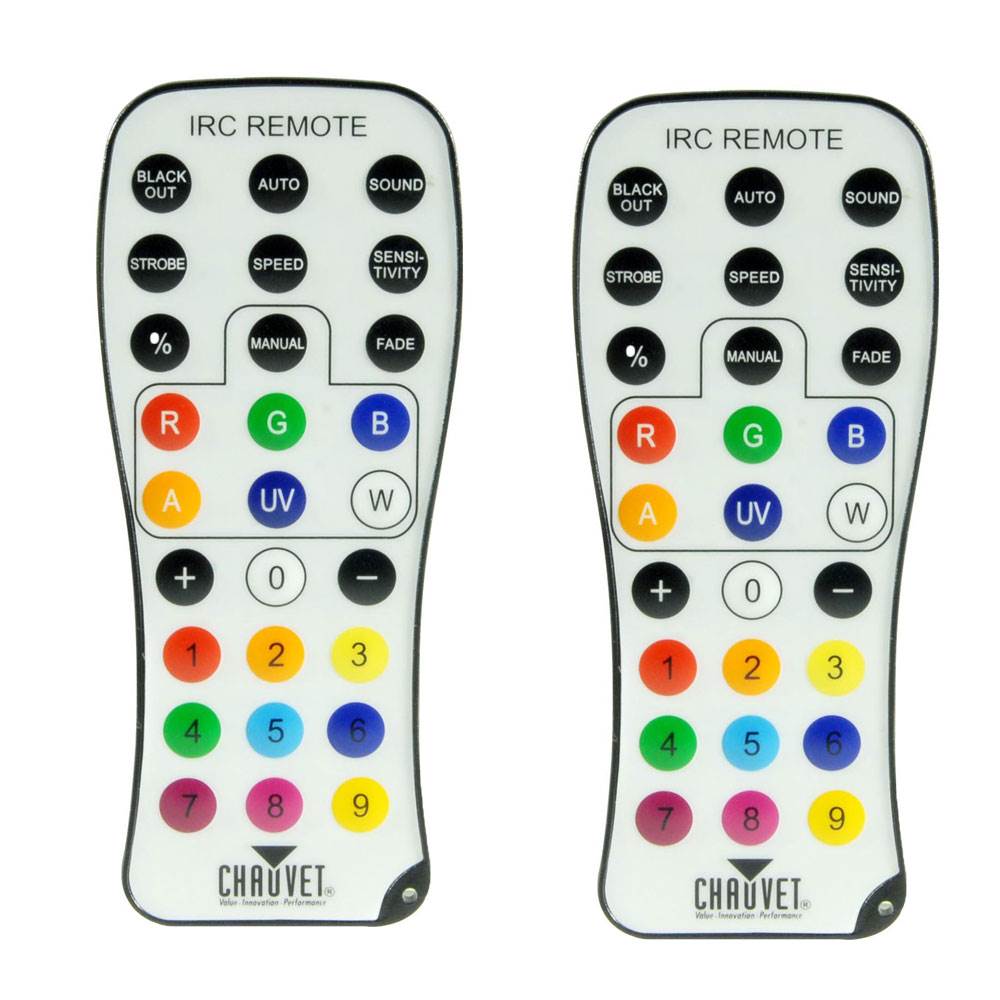 Chauvet DJ IRC & Freedom Lights Wireless Infrared Remote Control (2 Pack)