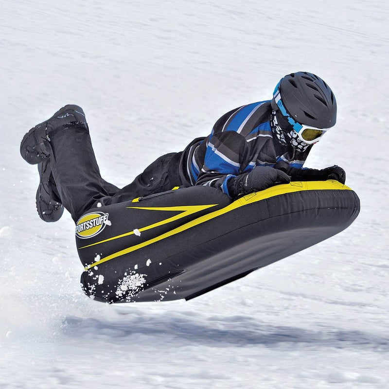 Sports Stuff Inflatable Descender Sled w/ Side Stabilizer Wings, Yellow (3 Pack)