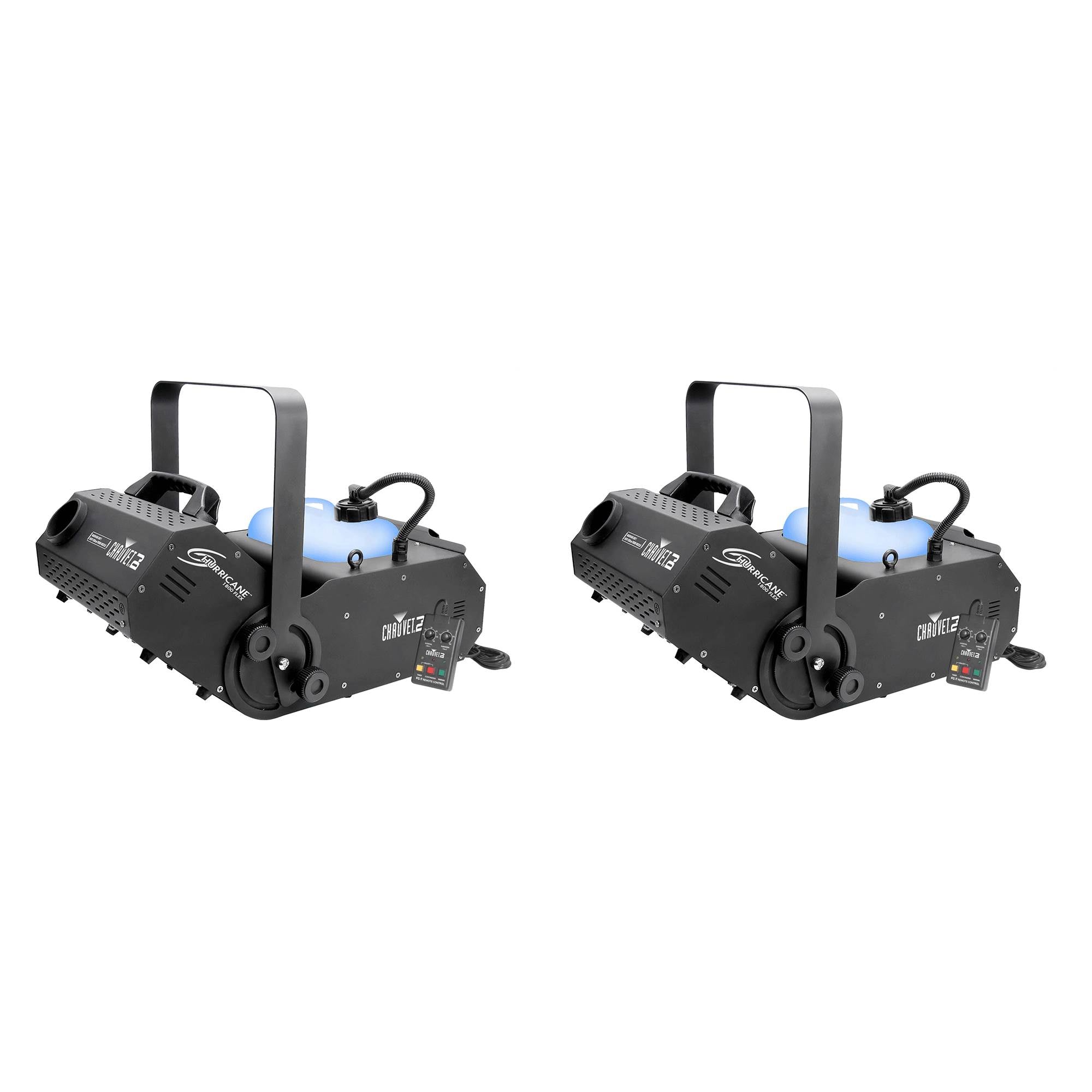 Chauvet DJ Hurricane 1800 H1800 Fog/Smoke Pro Machine w/Timer Remote (2 Pack)
