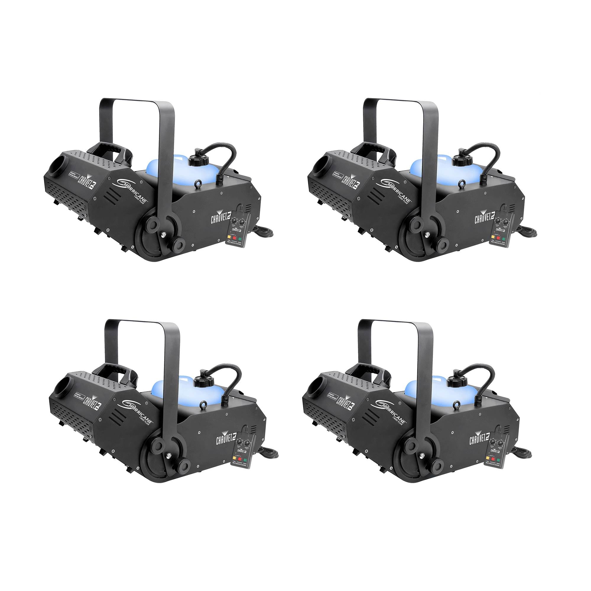 Chauvet DJ Hurricane 1800 H1800 Fog/Smoke Pro Machine w/Timer Remote (4 Pack) - VMInnovations