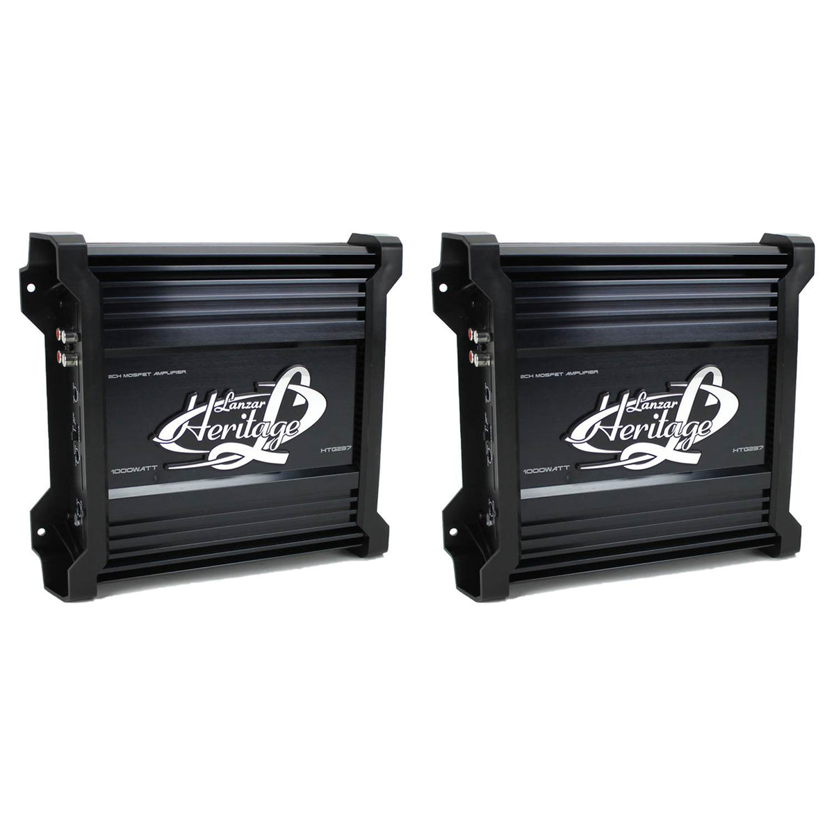 LANZAR 1000W 2 Channel Car Digital Amplifier Power Amp Stereo MOSFET (2 Pack)