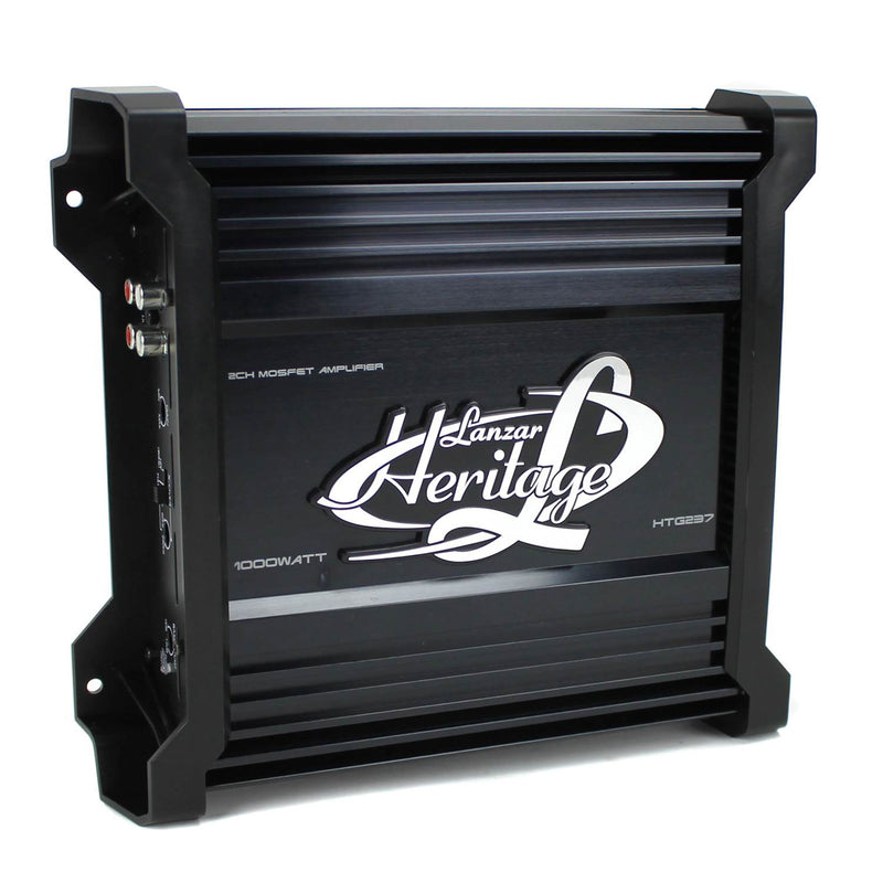 LANZAR 1000W 2 Channel Car Digital Amplifier Power Amp Stereo MOSFET (4 Pack)