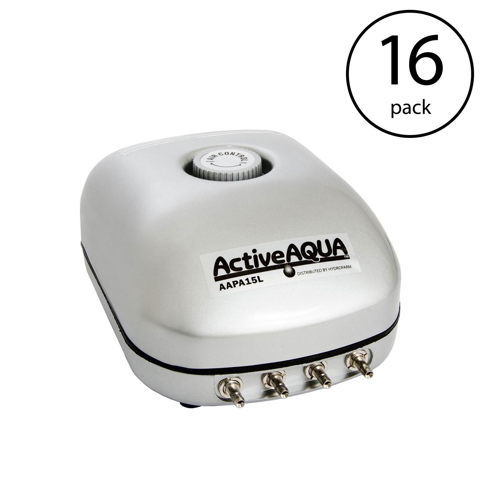 Active Aqua AAPA15L 240 GPH Hydroponic Aquarium Air Pump (16 Pack) - VMInnovations