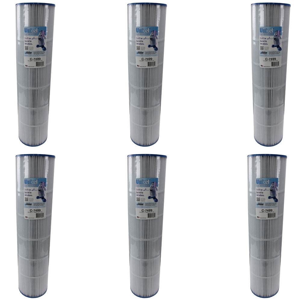 Unicel C-7499 Replacement 100 Sq Ft Pool Filter Cartridge, 142 Pleats (6 Pack) - VMInnovations