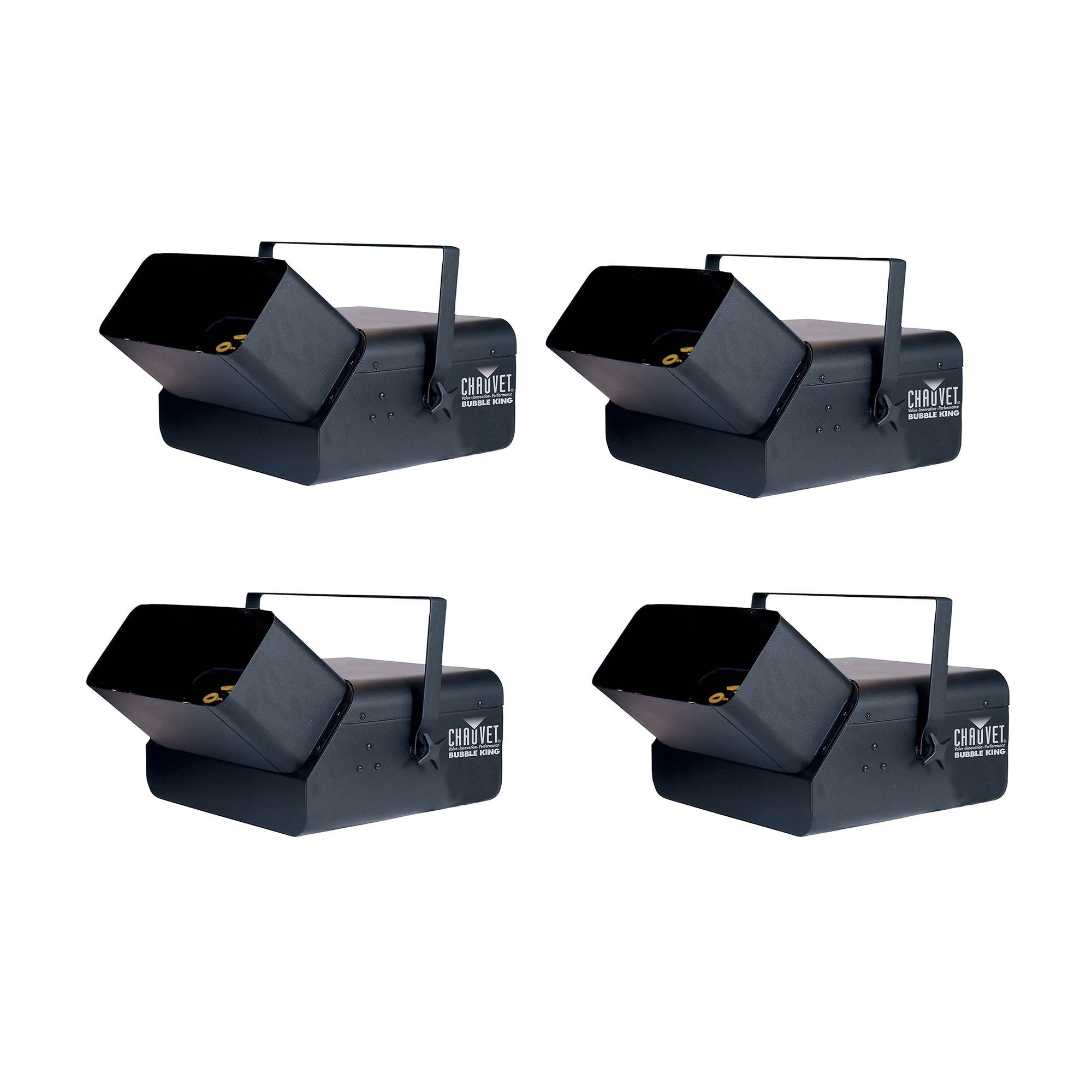 Chauvet DJ Bubble King High Output 3 Wands Professional Bubble Machine (4 Pack)