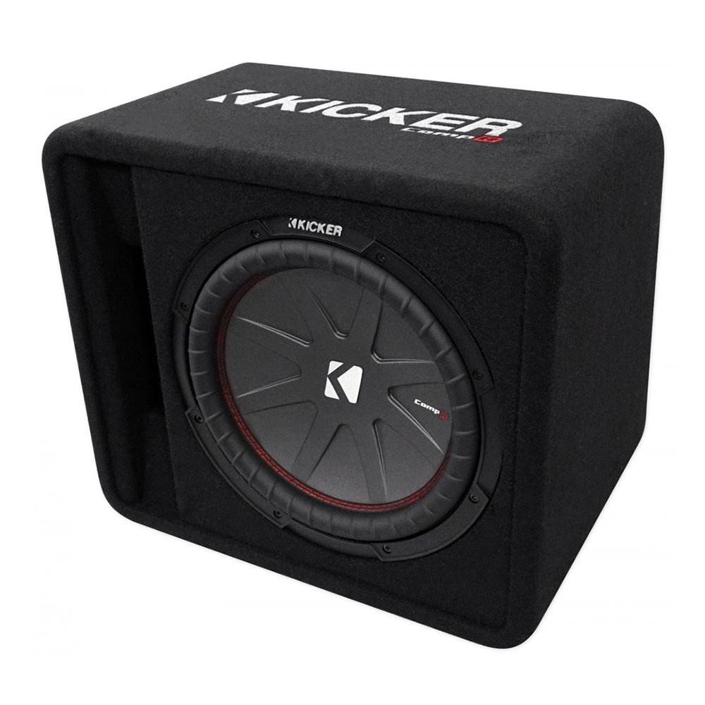 Kicker 12 Inch 1000 Watt 2-Ohm Ported Vented Subwoofer Enclosure Box (2 Pack)
