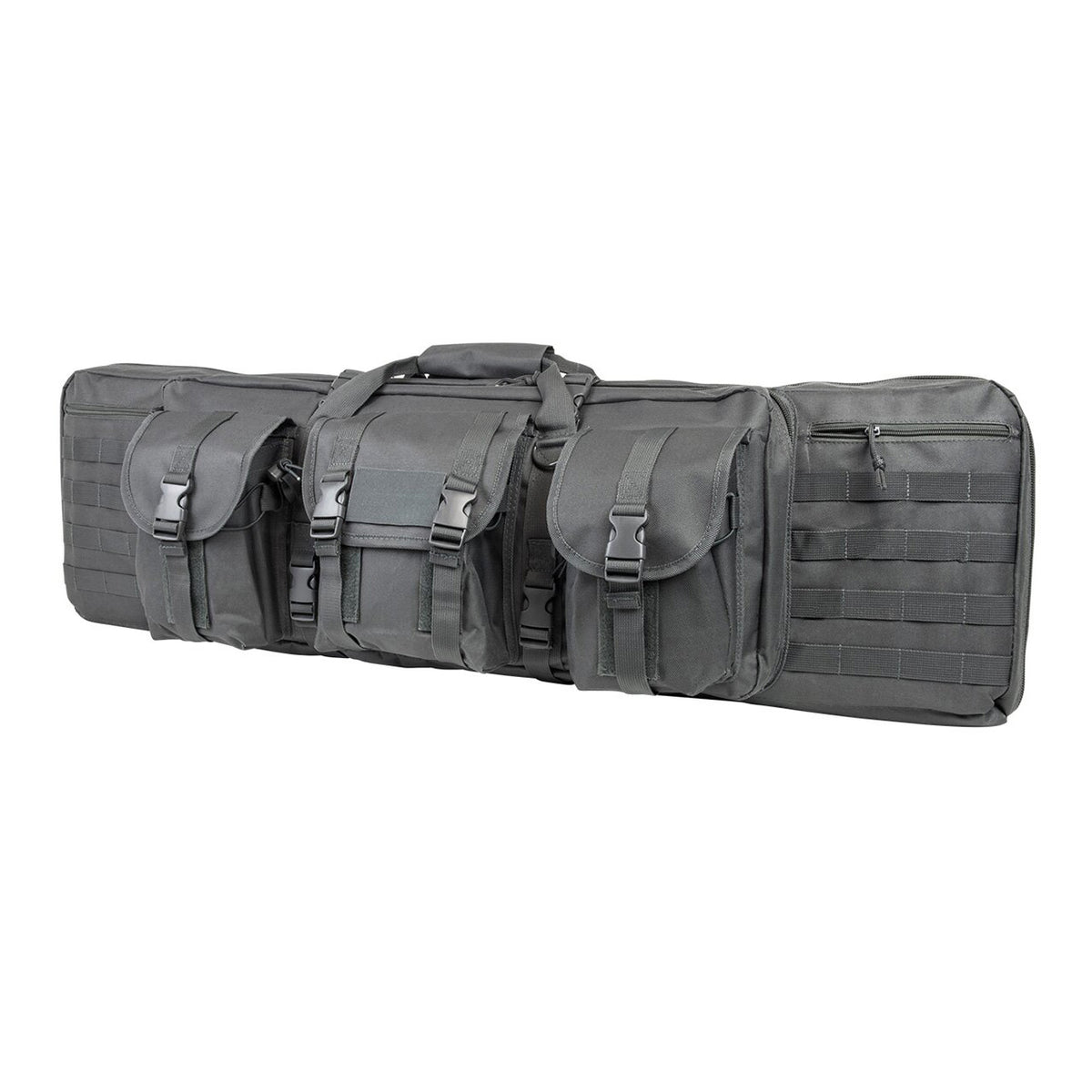 NcSTAR VISM 36" Double Rifle Carbine Padded Soft Gun Case Carry Bag, Urban Gray