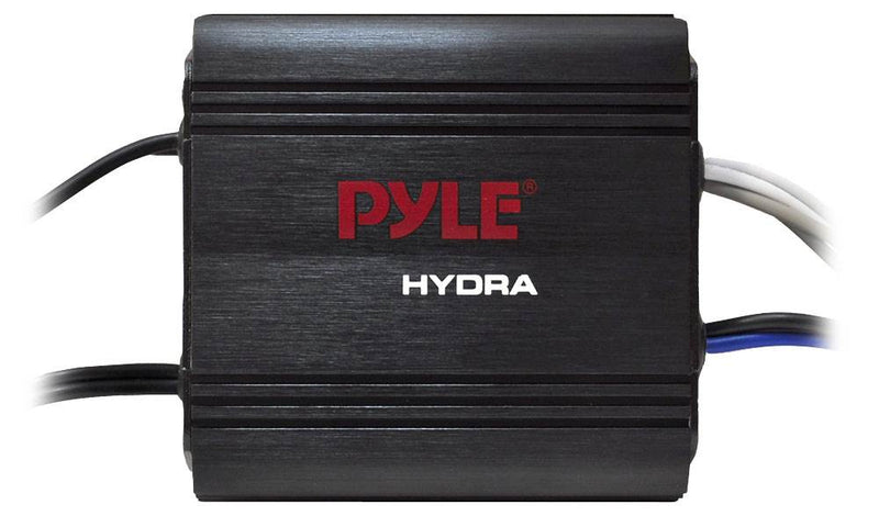 Pyle PLMRMP1B 400W 2 Channel Marine Waterproof Micro Audio Amplifier (2 Pack)