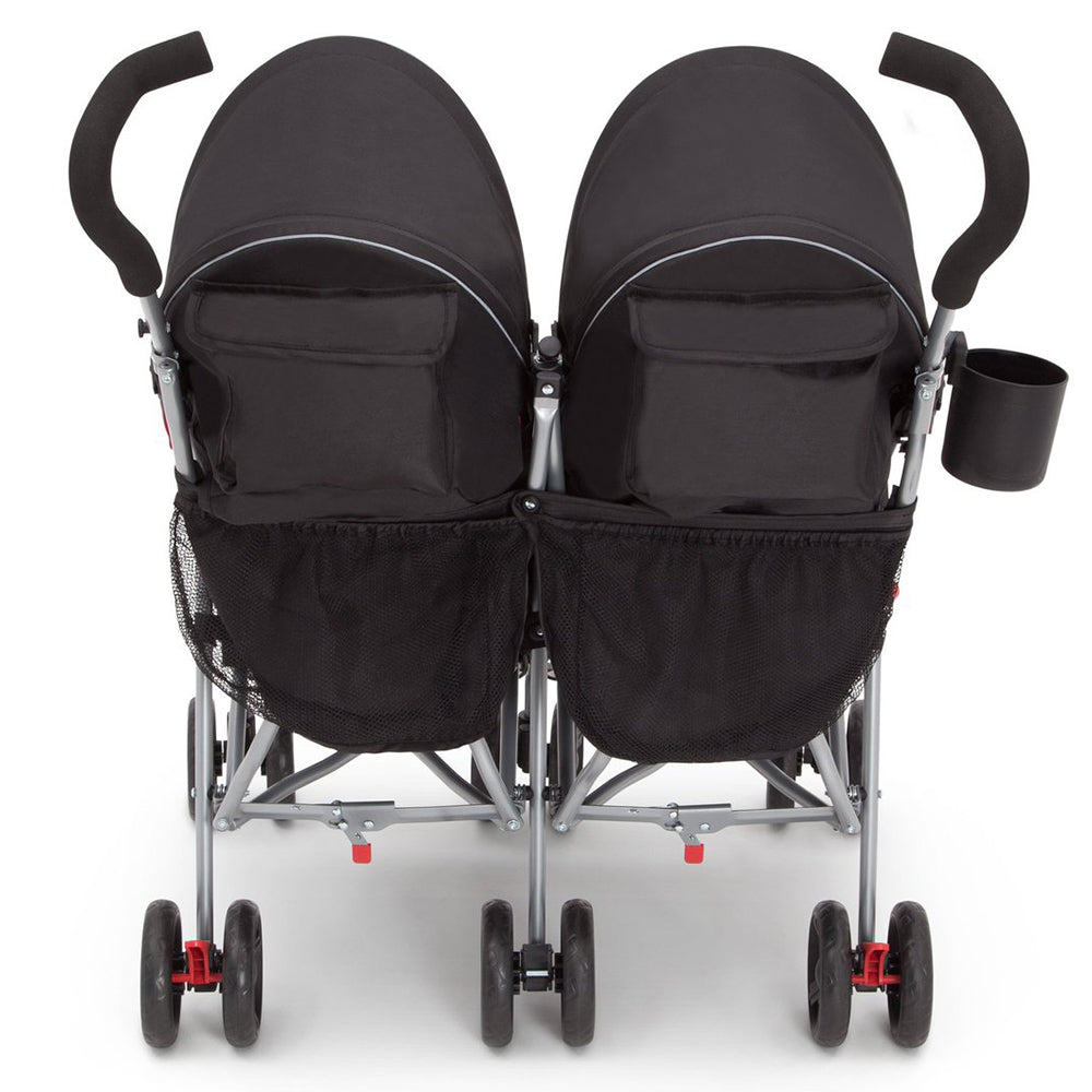 Delta Children LX Plus Side x Side Double Stroller, Red Triangular (Open Box)