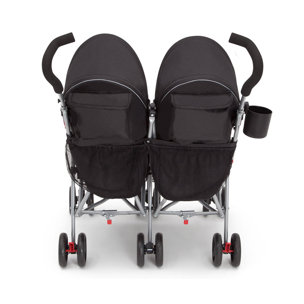 Delta Children LX Plus Side x Side Double Stroller, Red Triangular (Open Box)