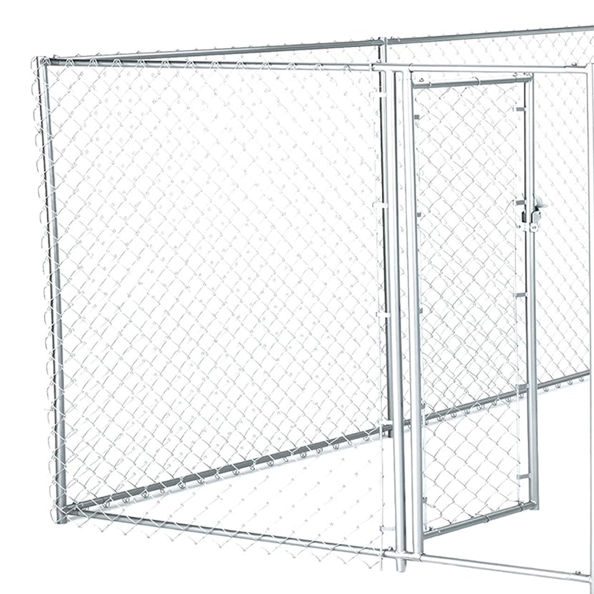 Lucky Dog 10 x 5 x 4 Foot Heavy Duty Chain Link Dog Kennel Enclosure (For Parts) - VMInnovations