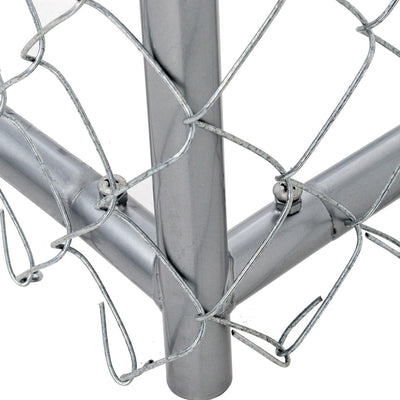 Lucky Dog 10' x 5' x 4' Heavy Duty Steel Outdoor Chain Link Dog Kennel Enclosure