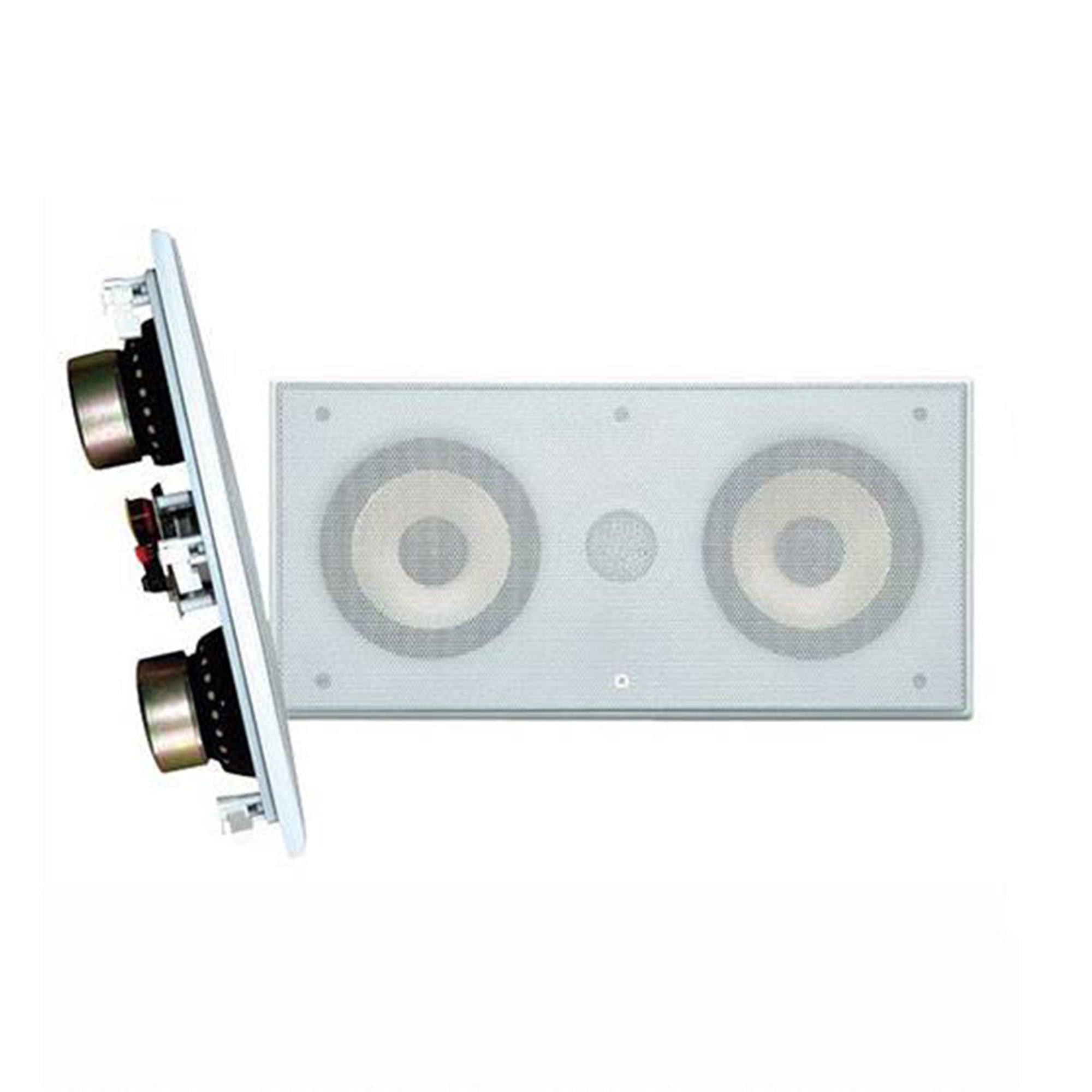 PyleHome Dual 5.25 Inch 300W Wall/Ceiling Mount 2-Way Speaker, White (4 Pack)