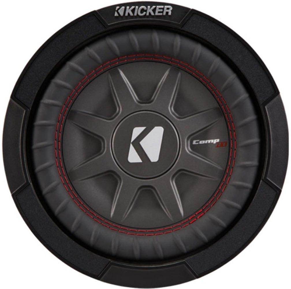 Kicker 8 Inch Dual 600 Watt CompRT 2 Ohm Shallow Slim Car Subwoofer (4 Pack)
