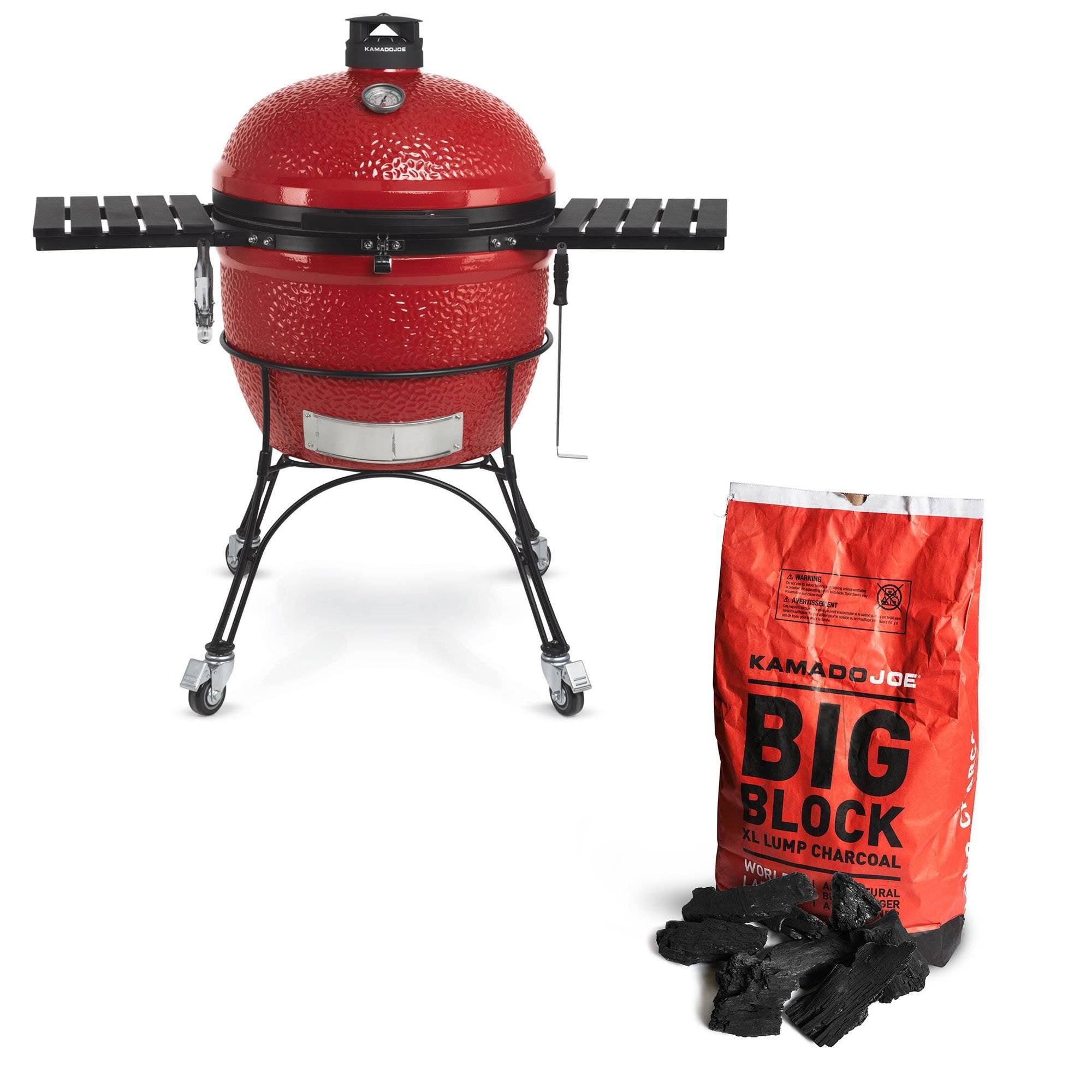 Kamado Joe Outdoor Ceramic Charcoal Grill and Premium Lump Charcoal, 20 Pounds