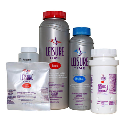 Leisure Time Bromine Chemical Starter Spa Sanitizer and Maintenance Kit (6 Pack)