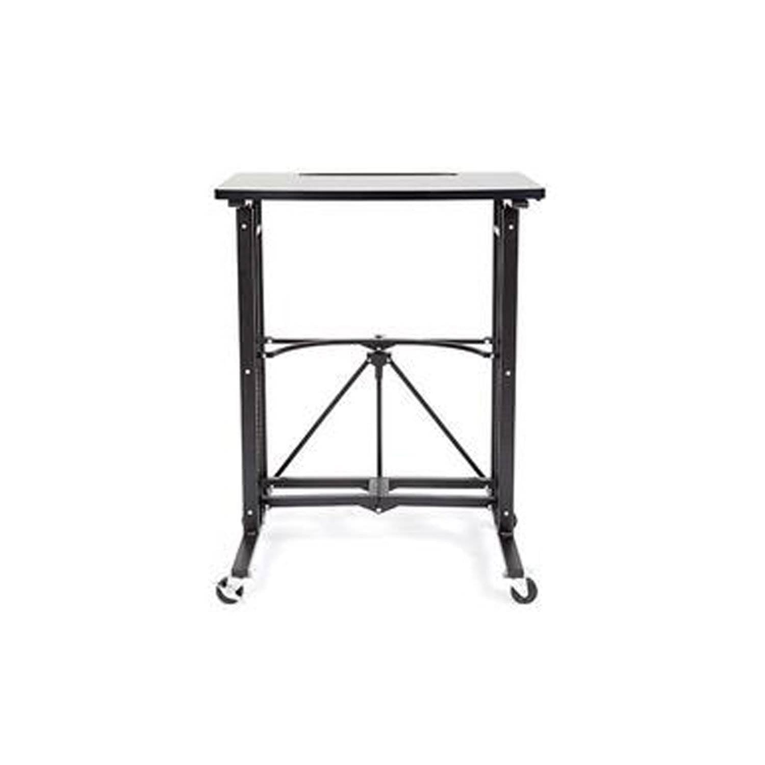 Origami Group Easy To Move Steel 4 Locking Wheel Foldable Trolley Table (2 Pack)