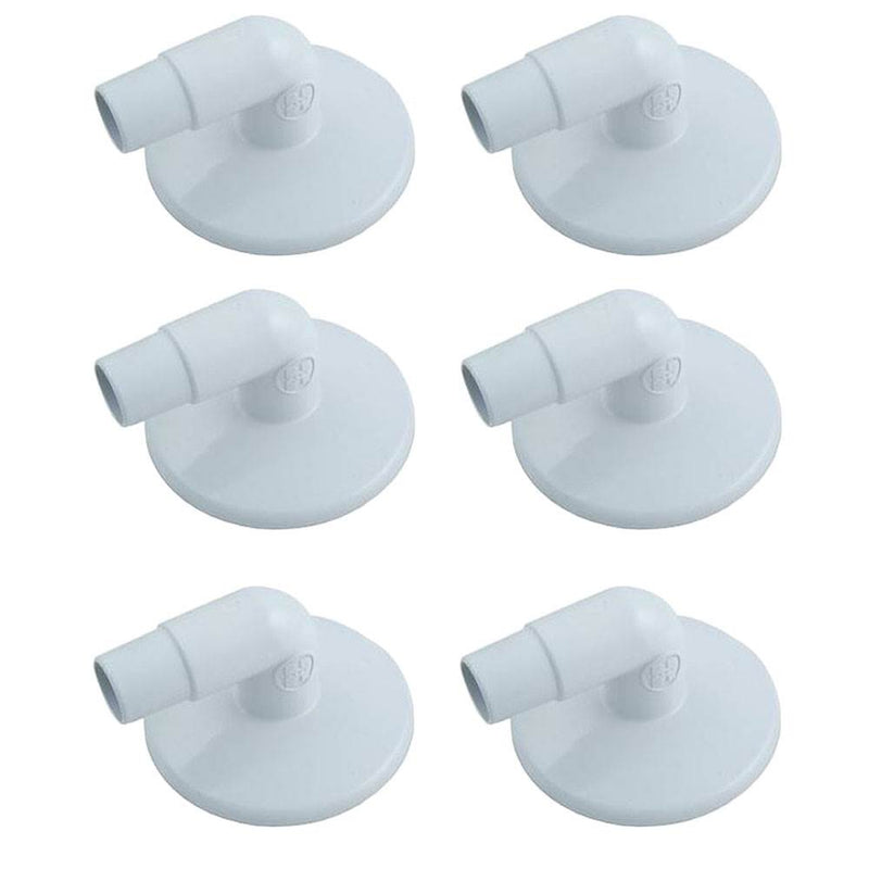 Hayward Above-Ground Pool Skimmer Vac Plate w/ Hose Elbow Replacement (6 Pack)