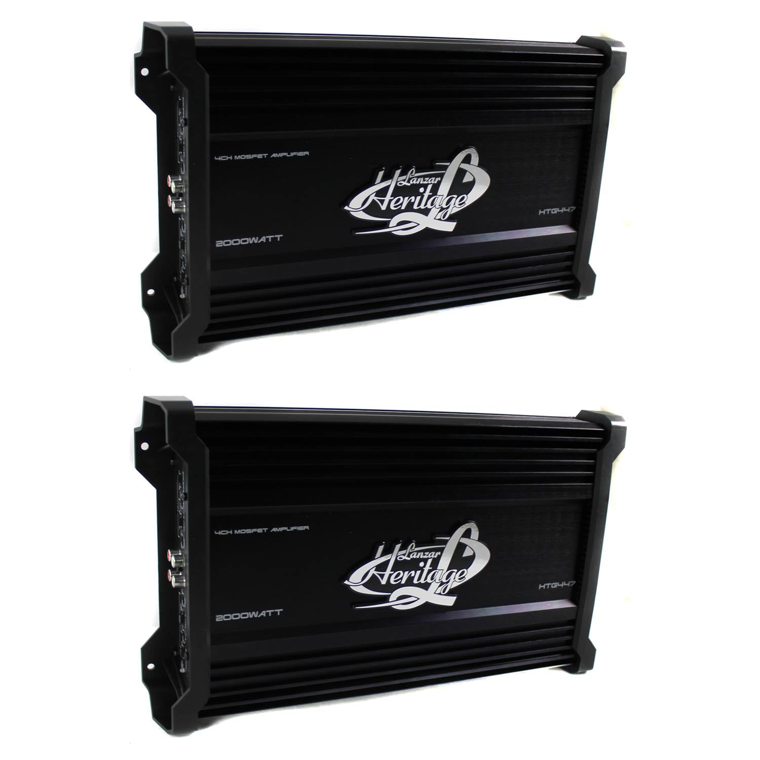 LANZAR 2000W 4 Channel Car Digital Amplifier Power Amp Stereo MOSFET (2 Pack)