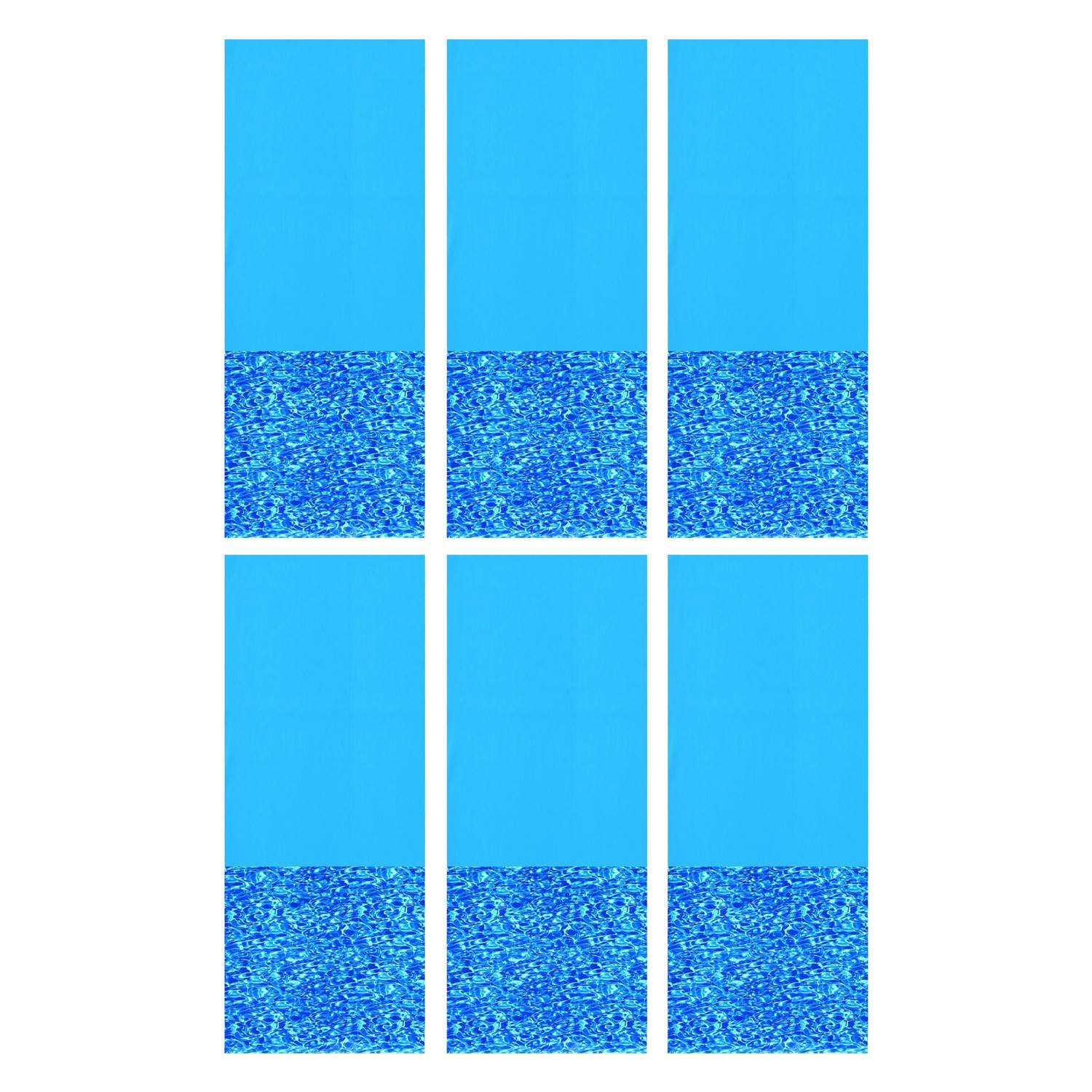 Swimline 21 Foot Round Above Ground Swimming Pool Wall Overlap Liner (6 Pack)