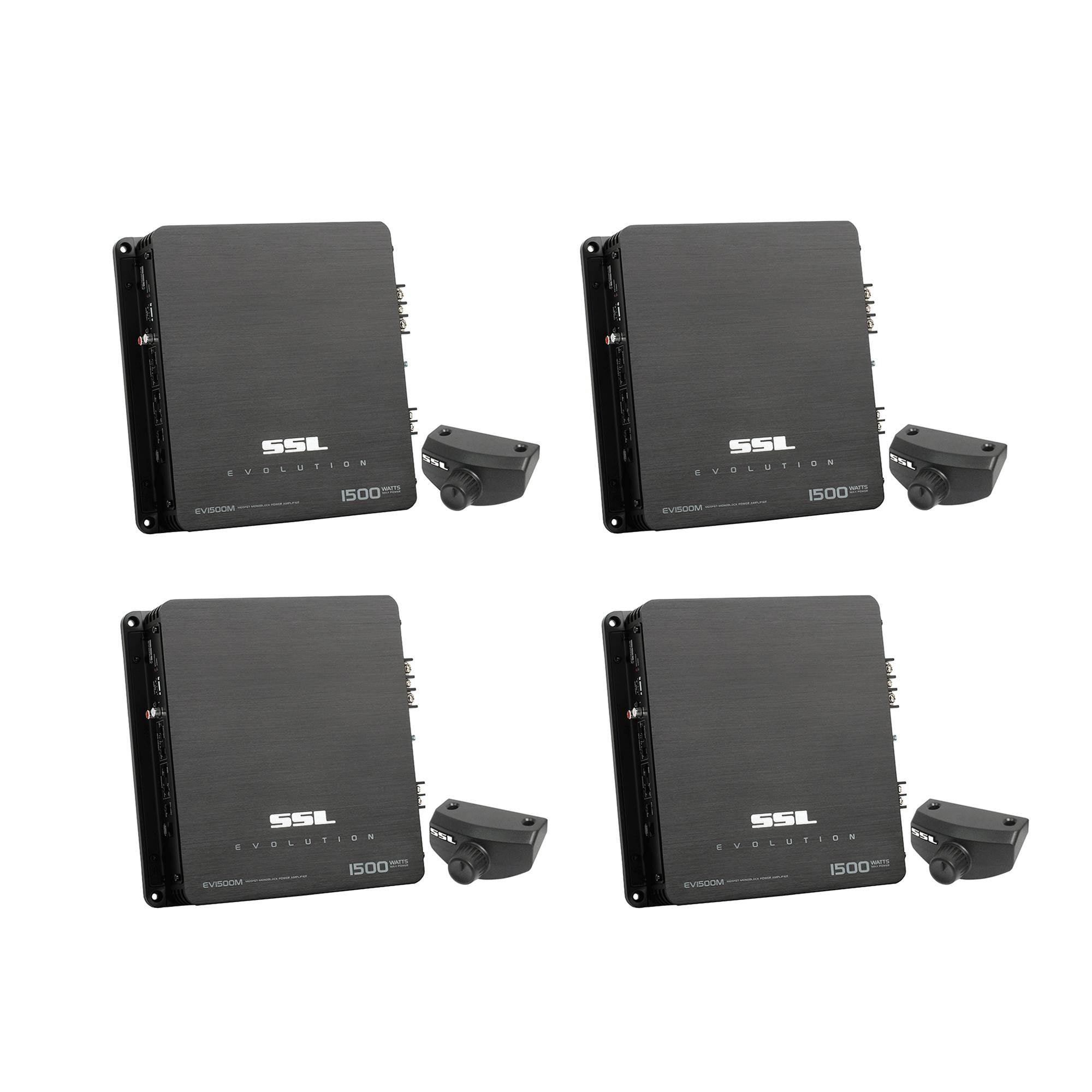 Soundstorm 1500W Monoblock A/B MOSFET Car Audio Power Stereo Amplifier (4 Pack)