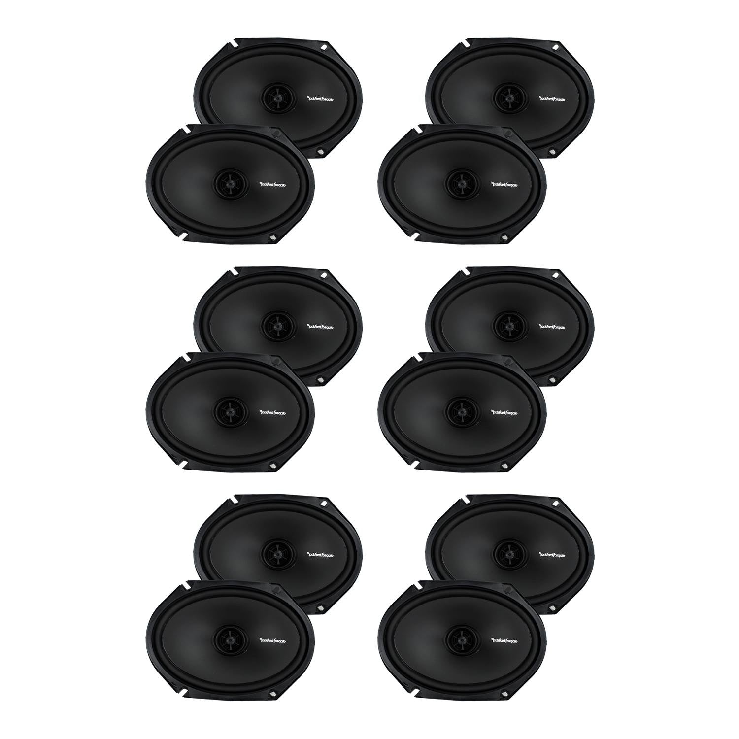 Rockford Fosgate 6x8" 110W 2 Way Car Coaxial Speakers Stereo (6 Pack)