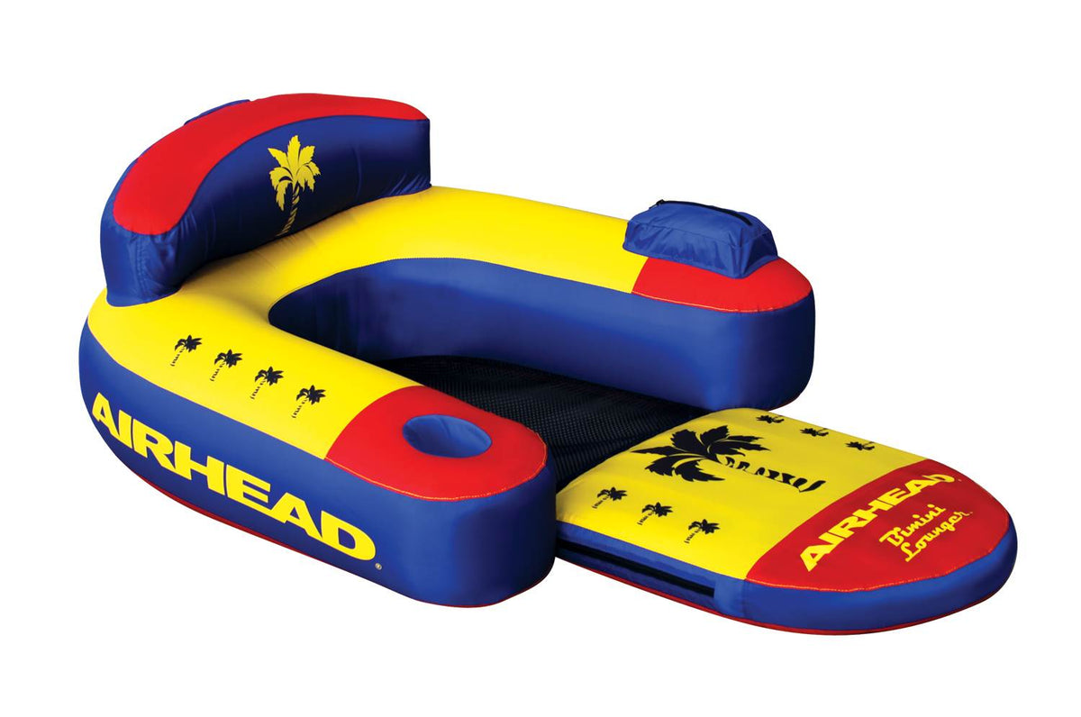 Airhead AHBL-3 Bimini Lounger II 1 Person Inflatable Pool Lounge Raft (6 Pack)